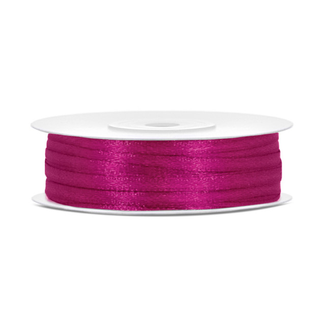 Ruban Satin Fuchsia 3mm - 50m