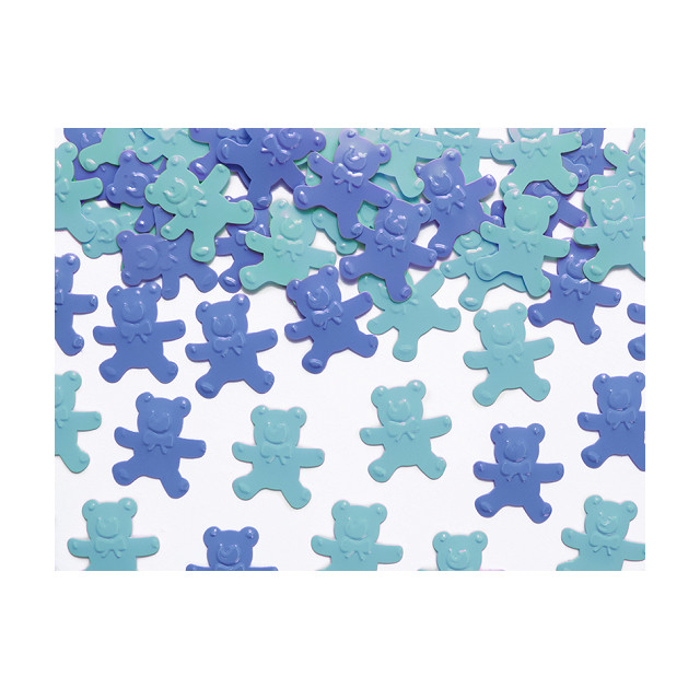 Confetti de table ourson bleu