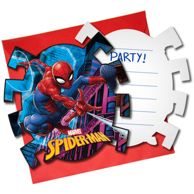 20PCS Carte Invitation Spiderman, Spidey Invitation Anniversaire Fille avec  Enveloppe, Invitation Anniversaire Garcon, Carton Invitation Anniversaire  pour Garçon Fille Enfant : : Cuisine et Maison
