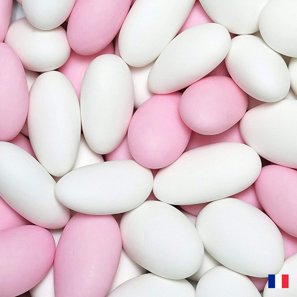 Dragées amande variation blanc et rose 1kg - pas cher de qualité - environ  240 dragées - Fabrication artisanale en France : : Epicerie