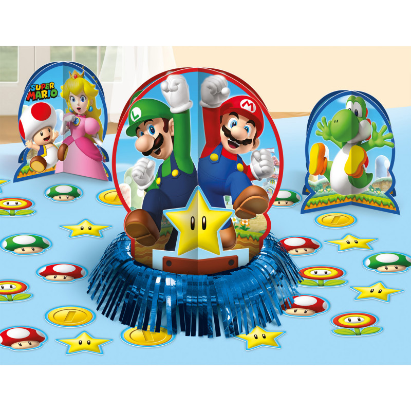 Vaisselle Anniversaire Super Mario,128pcs Decoration Anniversaire