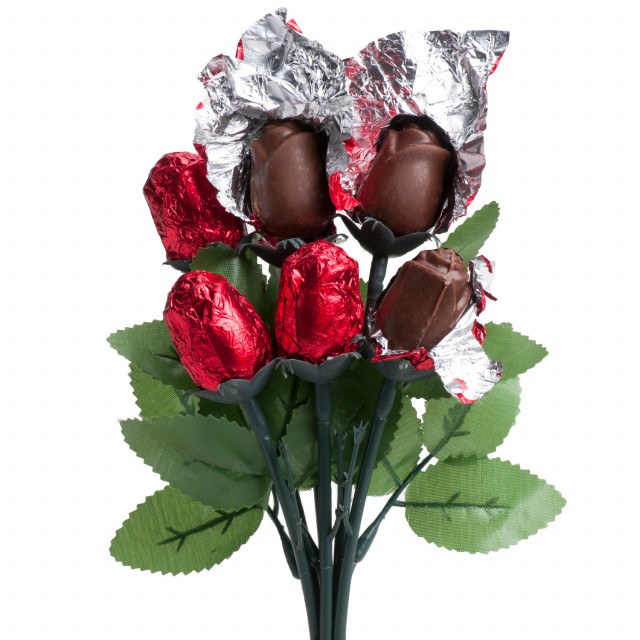 Bouquet de fleurs avec chocolat - Deco & Marc
