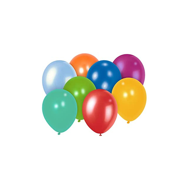 10 Ballons de Baudruche Multicolore Anniversaire 40 ans - Jour de