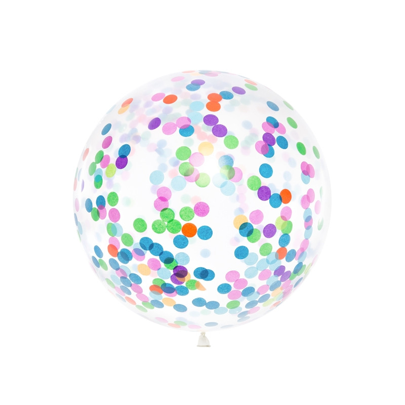 ballon géant confettis 1 m
