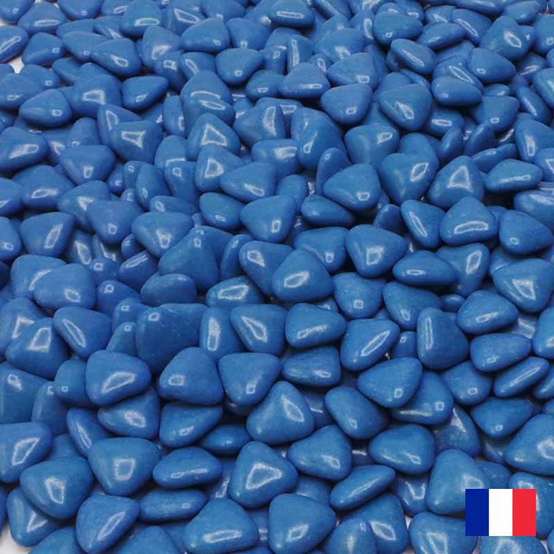 Confettis coeur en papier de soie bleu ciel - La Fontaine Royale