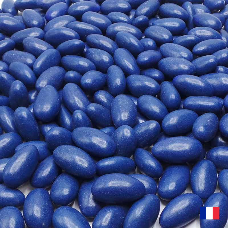 Dragees De France Dragées Amande Marguerite 20% - Couleurs : Bleue - Boîte  1 Kg : la boîte à Prix Carrefour