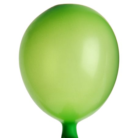 Ballon vert - ballon de baudruche et aluminium